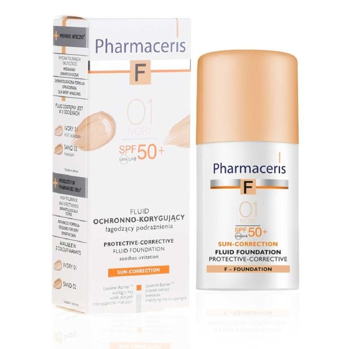 PHARMACERIS Fond De Teint SPF50+ (01 Ivory) 30ml