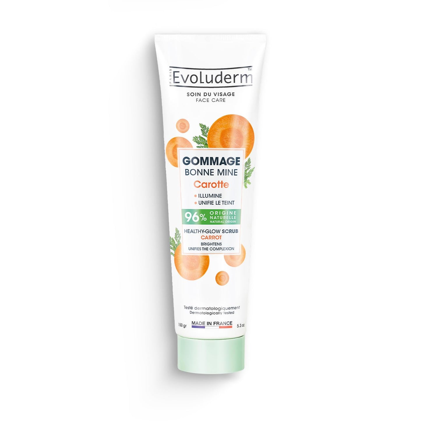 EVOLUDERM GOMMAGE VISAGE CAROTTE 150ML