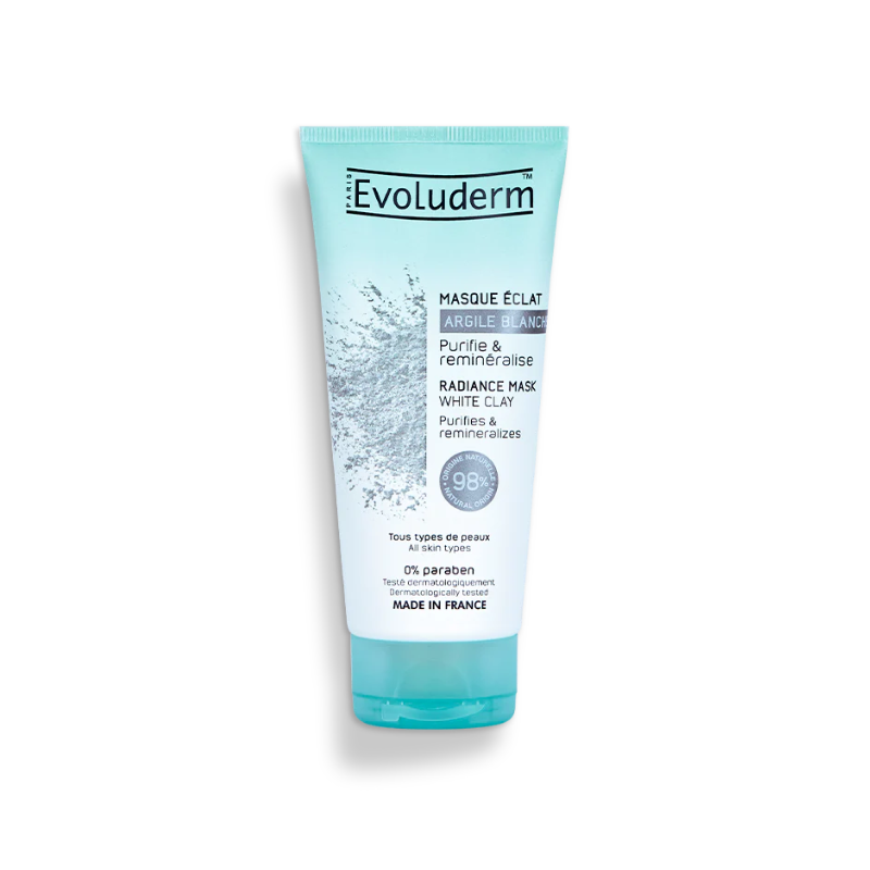 EVOLUDERM MASQUE ECLAT ARGILE BLANCHE 100ML