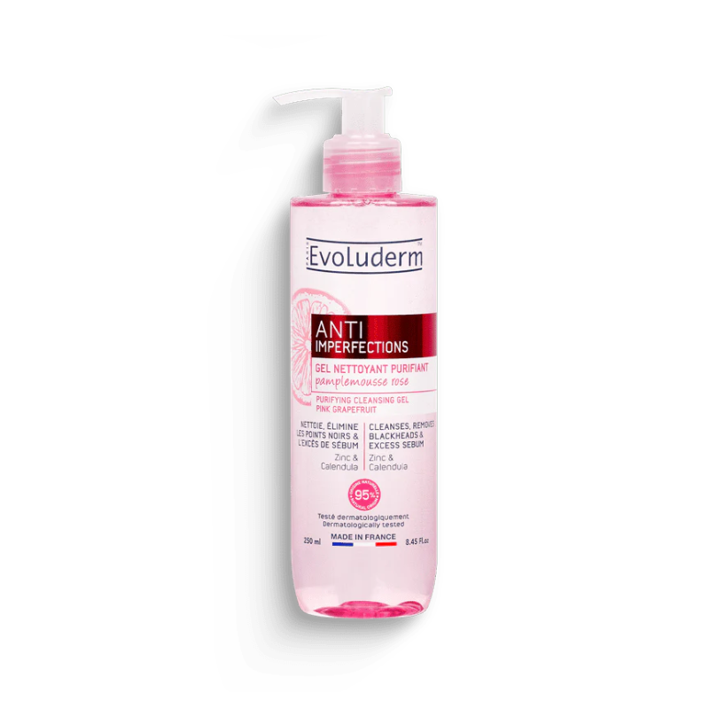 EVOLUDERM GEL NETTOYANT PURIFIANT ANTI IMPERFECTIONS 250ML