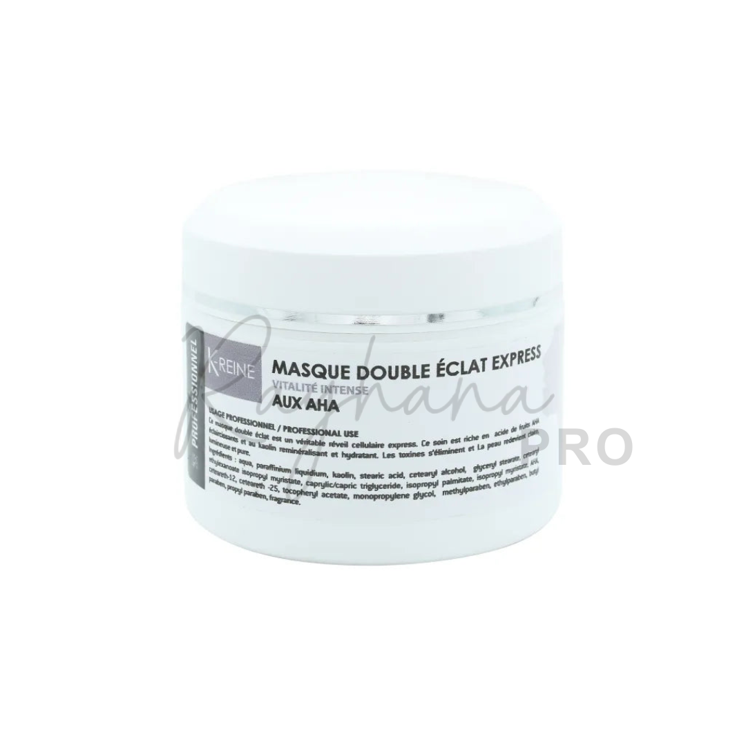 K-REINE Masque double éclat visage aux aha - 150 ml