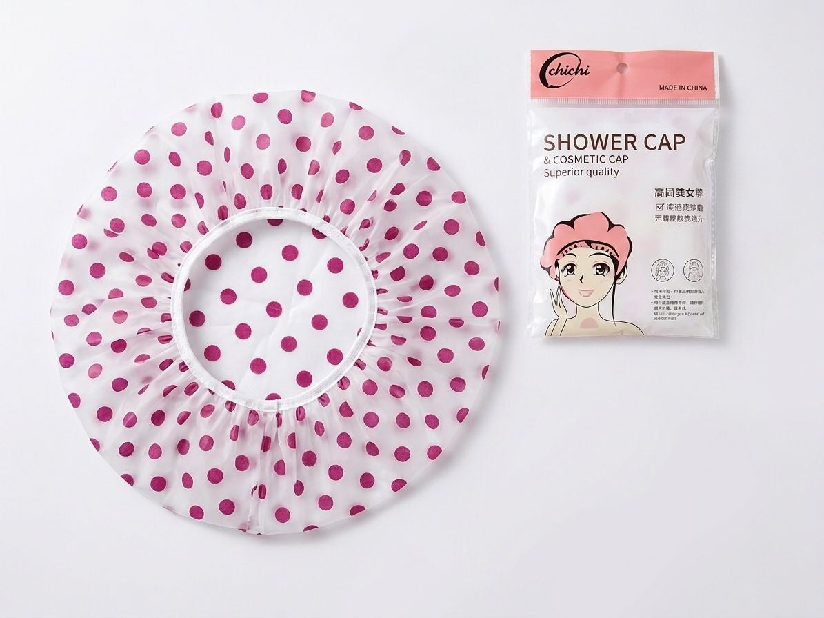 BONNET DE DOUCHE A POIS