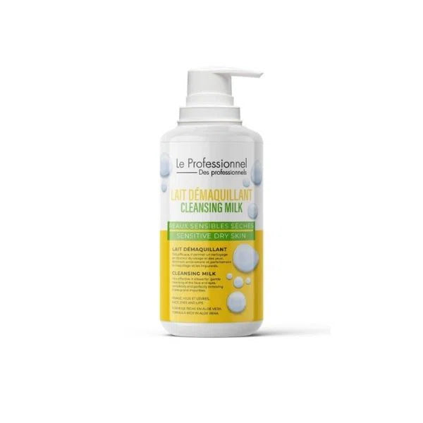 LE PROFESSIONNEL LAIT DEMAQUILLANT VISAGE ET YEUX A LALOE VERA 500ML