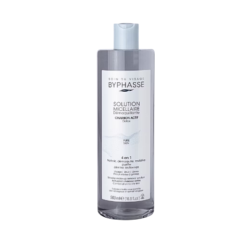 BYPHASSE SOLUTION MICELLAIRE CHARBON ACTIF 500ML