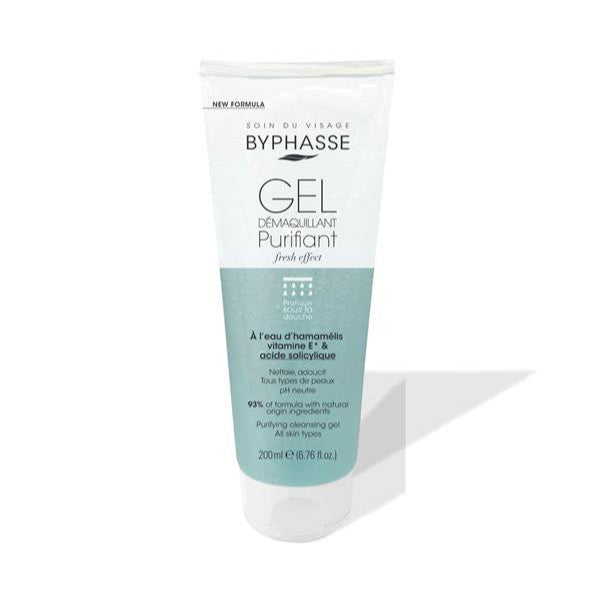 BYPHASSE GEL DEMAQUILLANT TOUS TYPES DE PEAUX 200ML NEW