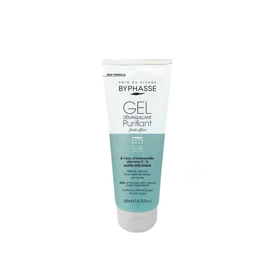 BYPHASSE GEL DEMAQUILLANT TOUS TYPES DE PEAUX 200ML NEW
