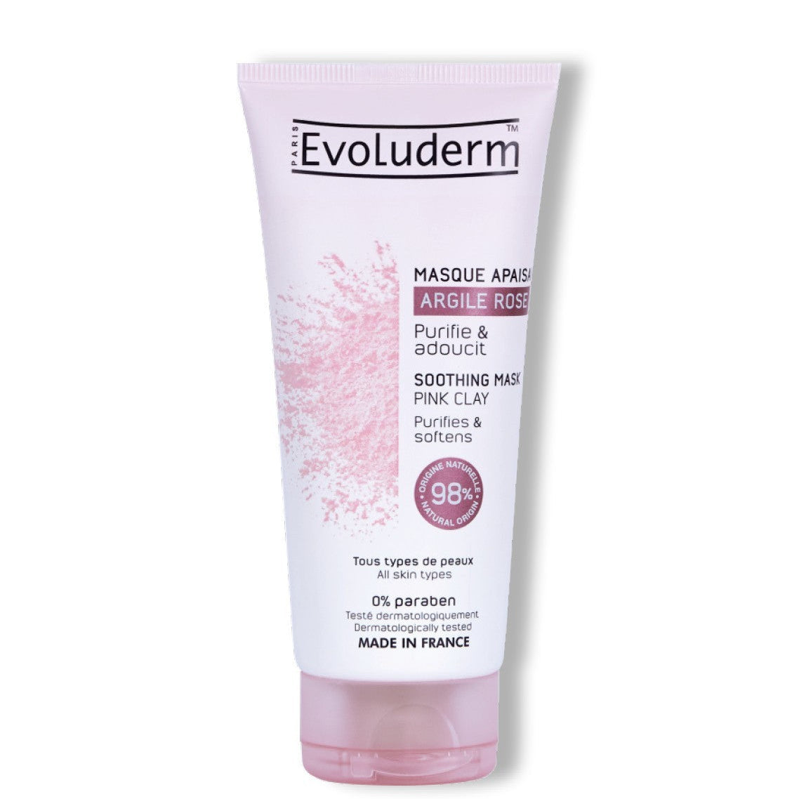 EVOLUDERM MASQUE APAISANT ARGILE ROSE 100ML