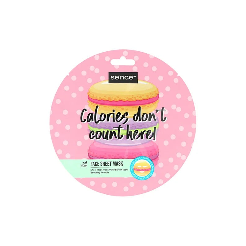 SENCE FACE SHEET MASK CALORIES MACARON 20ML