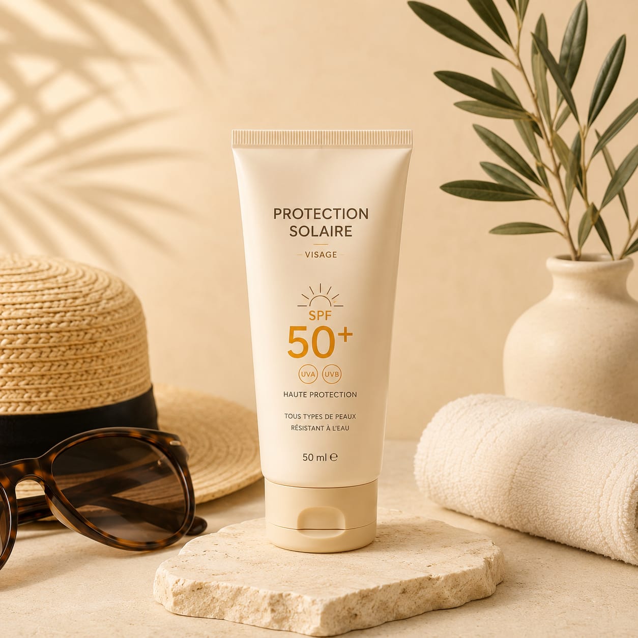 Protection solaire visage