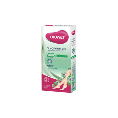 Biowet Wax Body Strips - AZULENE - 24 Pcs