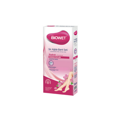 Biowet Wax Body Strips - ROSE - 24 Pcs