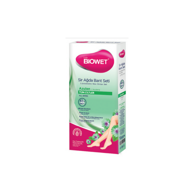 Biowet Wax Body Strips - AZULENE - 41 Pcs