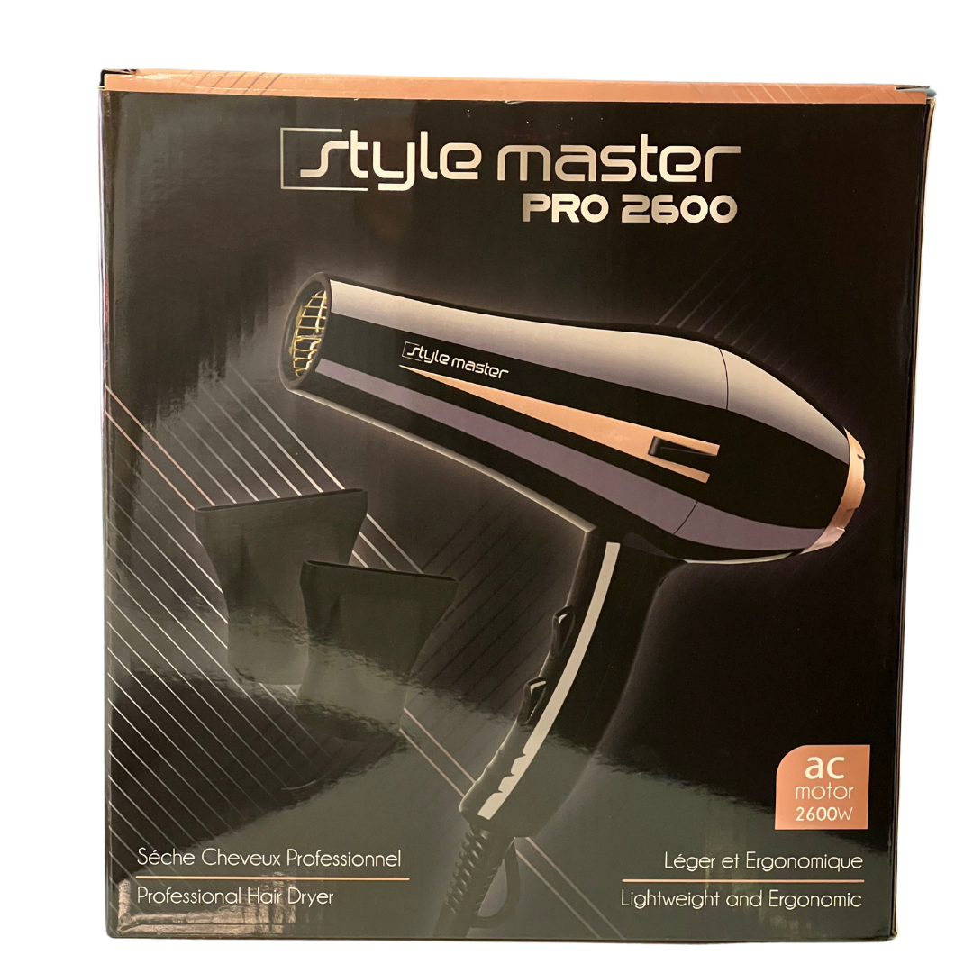 STYLE MASTER Sèche-cheveux PRO2600 BLACK