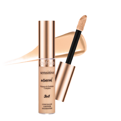 TOPFACE Sensitive 3in1 Concealer Contour Foundation (Vitamin & Prebiotic Complex)