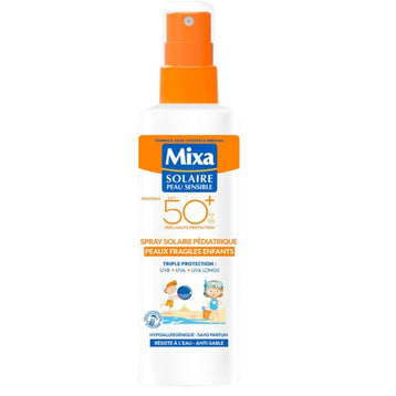 Mixa Spray Solaire Pédiatrique SPF 50+ - Peaux Fragiles Enfants - 200ml