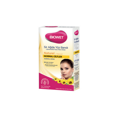 Biowet Wax Face Strips -  NATUREL - 27 Pcs