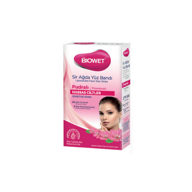 Biowet Wax Face Strips - ROSE - 27 Pcs