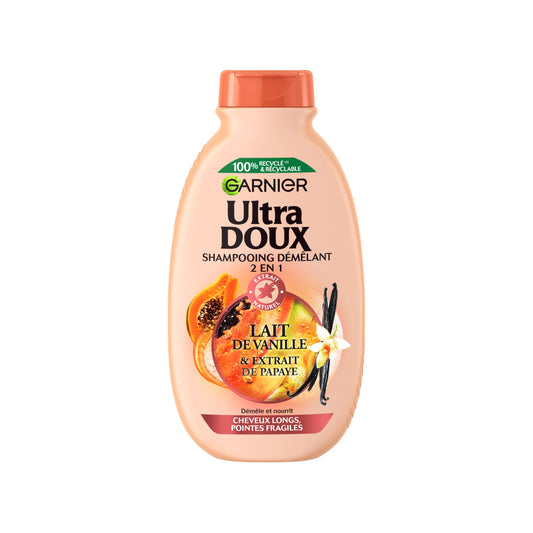 GARNIER ULTRA DOUX SHAMPOING LAIT DE VANILLE+PAPAYE 250ML