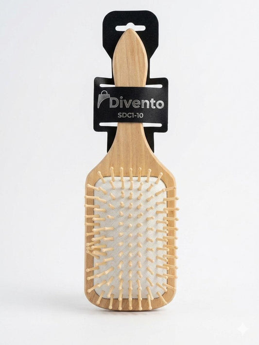 BROSSE PNEUMATIQUE PLATE EN BOIS AVEC POINTES ARRONDIES