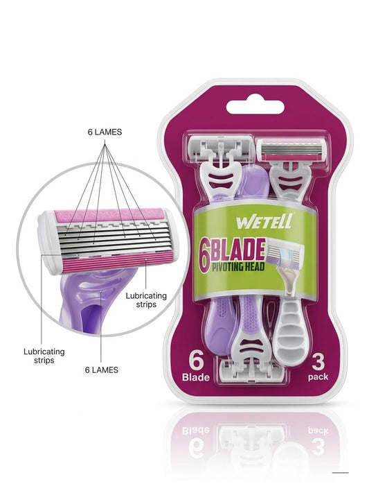 WETELL 6BLADES PIVOTING HEAD 3PCS