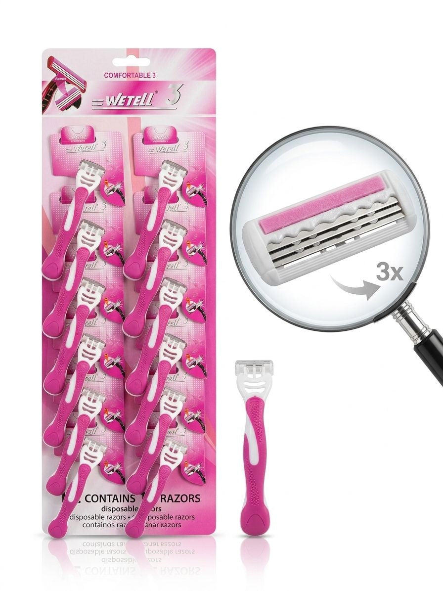 WETELL COMFORTABLE 3BLADES 1X12 RASOIRS