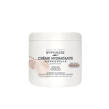 BYPHASSE CREME HYDRATANTE CORPORELLE HUILE DE COCO 500ML