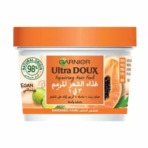 GARNIER ULTRA DOUX MASQUE HAIR FOOD PAPAYE ET L AMLA 390ML