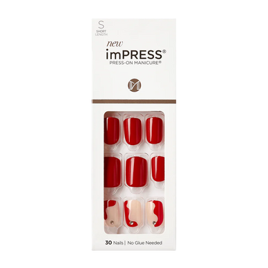 KISS ImPRESS Press-On Manicure - IM33C Adore You - Taille S