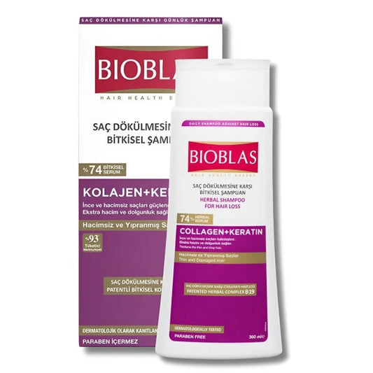 BIOBLAS SHAMPOING COLLEGEN KERATIN 360ML
