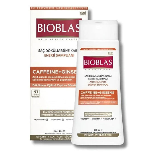 BIOBLAS SHAMPOING CAFFEINE GINSENG 360ML