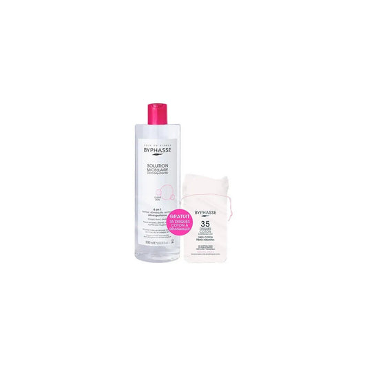 BYPHASSE SOLUTION MICELLAIRE DEMAQ 4EN1 500ML+ 35 UNIT