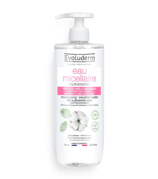 EVOLUDERM EAU MICELLAIRE COTTON PEAU SENSIBLE 750ML