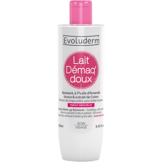 EVOLUDERM LAIT DEMAQUILLANT PEAUX SENSIBLES 250ML