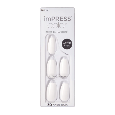 KISS ImPRESS Color Press-On Manicure - Frosting - Taille M