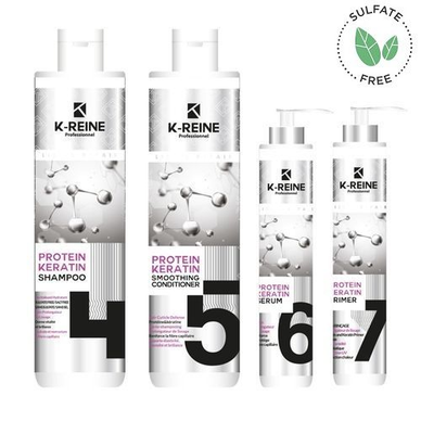 K-REINE Gamme Protéin et Kératin - Shampoing , Après-shampoing , Sérum , Primer