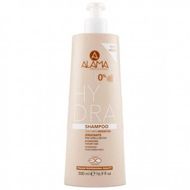 ALAMA Shampooing Hydratant Cheveux Sec - À l'Huile d'Argan - 500ml