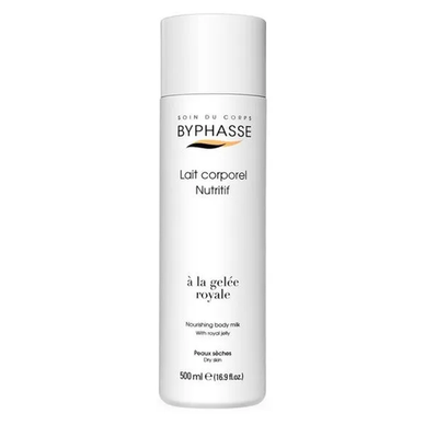 BYPHASSE Lait corporel nutritif à la gelée royale peaux sèches - 500 ml