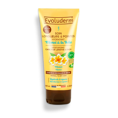 EVOLUDERM Soin Longueurs & Pointes Hydratant Monoï à la Folie - 100 ml