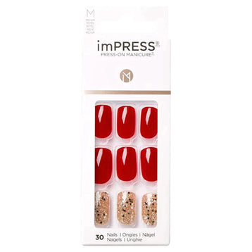 KISS ImPRESS Press-On Manicure - KIMM09 Last Love - Taille M