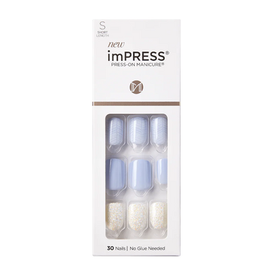 KISS ImPRESS Press-On Manicure - IM27C Lavender Whisper - Taille S