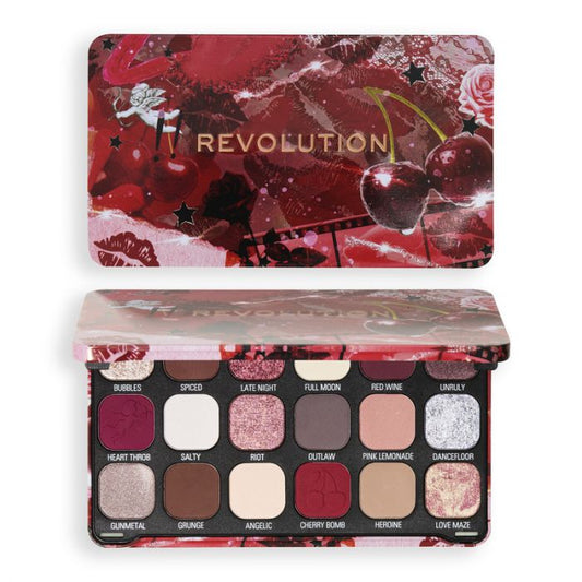 REVOLUTION PALETTE EYESH18 "FLAWLES CHERRY"