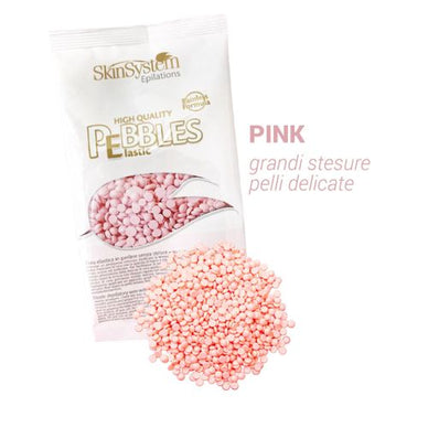 SkinSystem Cire Dépilatoire Élastique Sans Bandes - Rose 400g