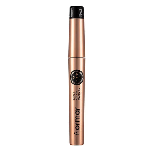 FLORMAR TRIPLE ACTION 3IN1 MASCARA